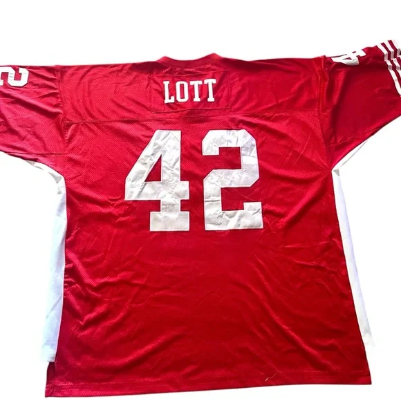 San Francisco 49ers 42 LOTT Vintage Jersey Sz 58 - Picture 2 of 7